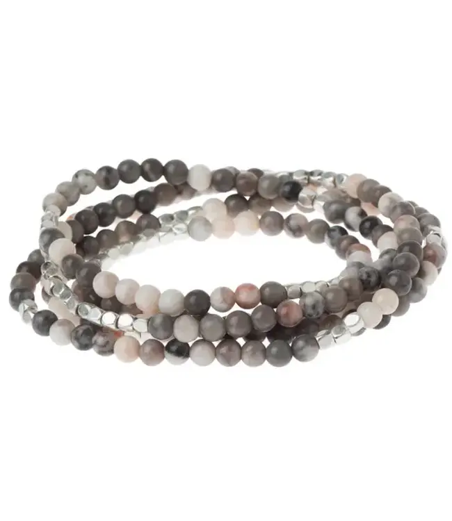 Scout Duo Wrap Bracelet and Necklace - Ocean Agate