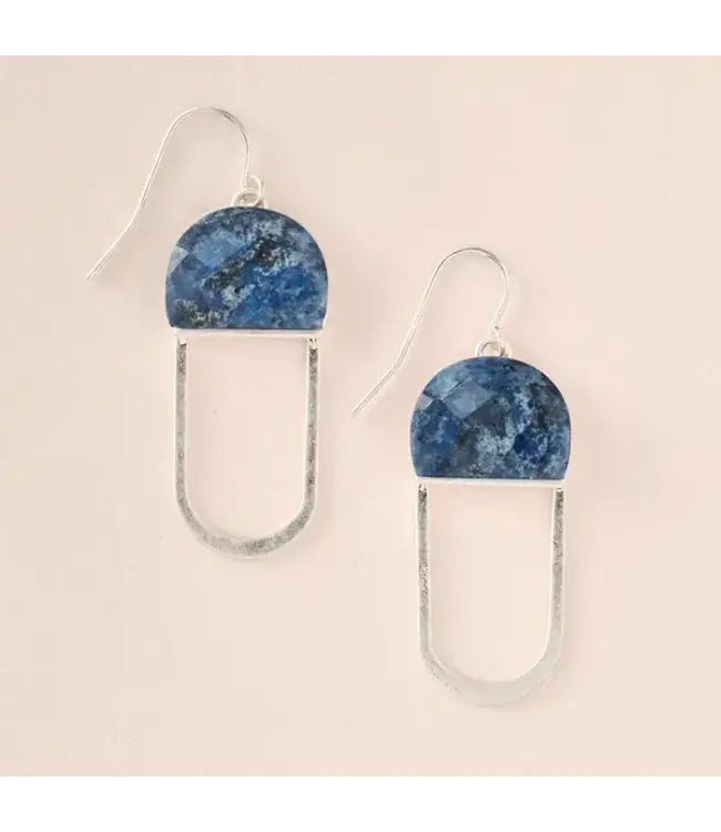 Scout Stone Chandelier Earring - Lapis / Silver