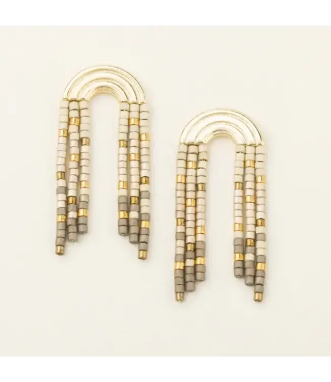 Scout Chromacolor Thread Earrings - Pewter / Multi / Gold