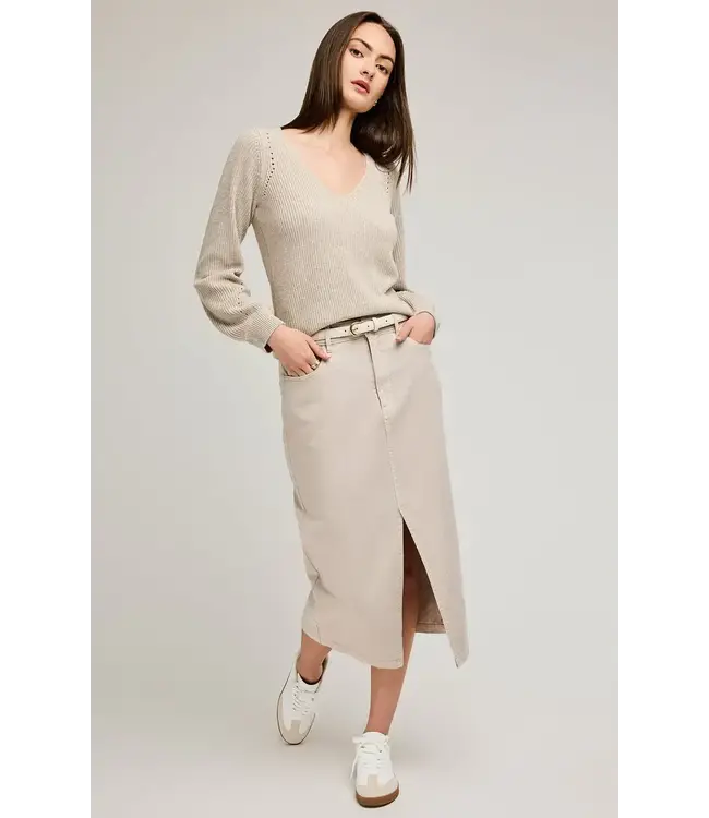 Gentle Fawn Hailey Sweater - Heather Oat