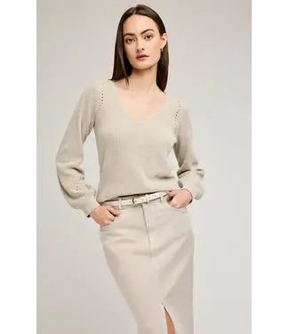 Gentle Fawn Hailey Sweater - Heather Oat