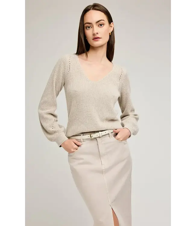 Gentle Fawn Hailey Sweater - Heather Oat