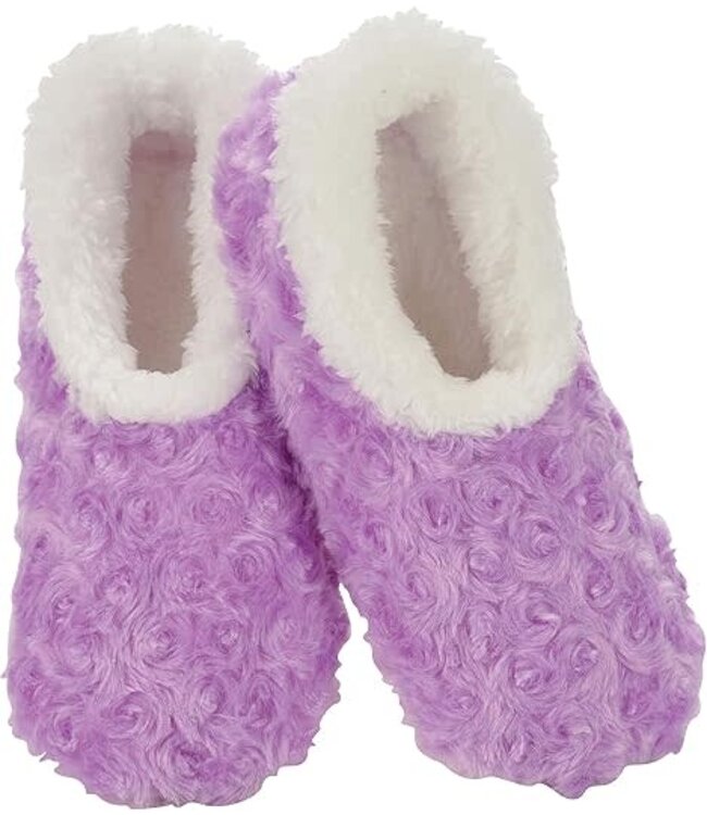 Snoozies Slippers - Bouquet of Roses - Lavender
