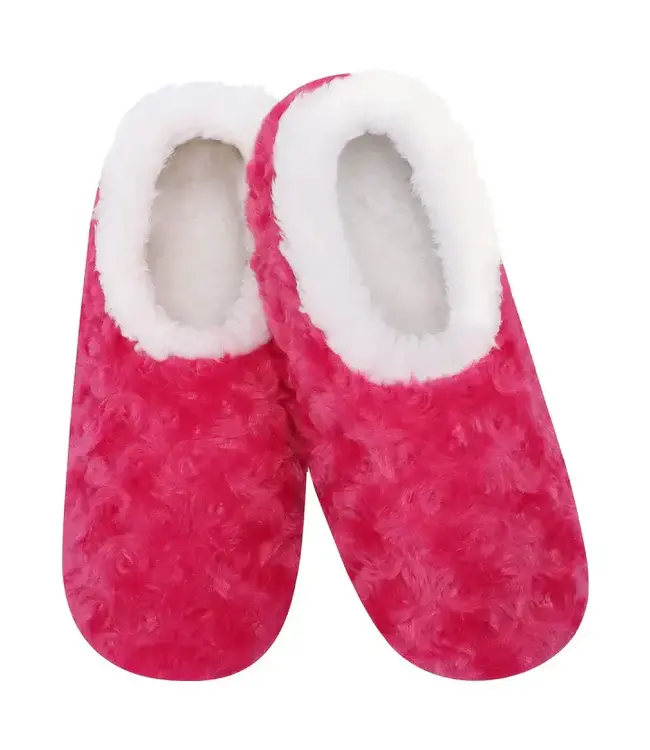Snoozies Slippers - Bouquet of Roses - Rosey Pink