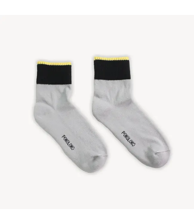 Pokoloko Pima Socks - Grey/Black