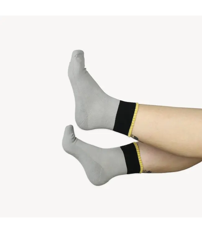 Pokoloko Pima Socks - Grey/Black