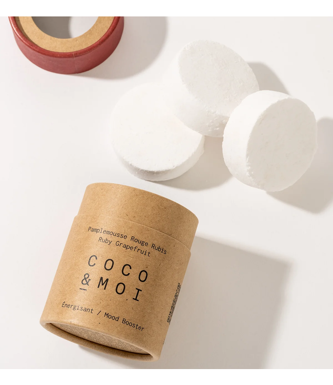 Coco & Moi Shower Steamers - 3Pk - Ruby Grapefruit