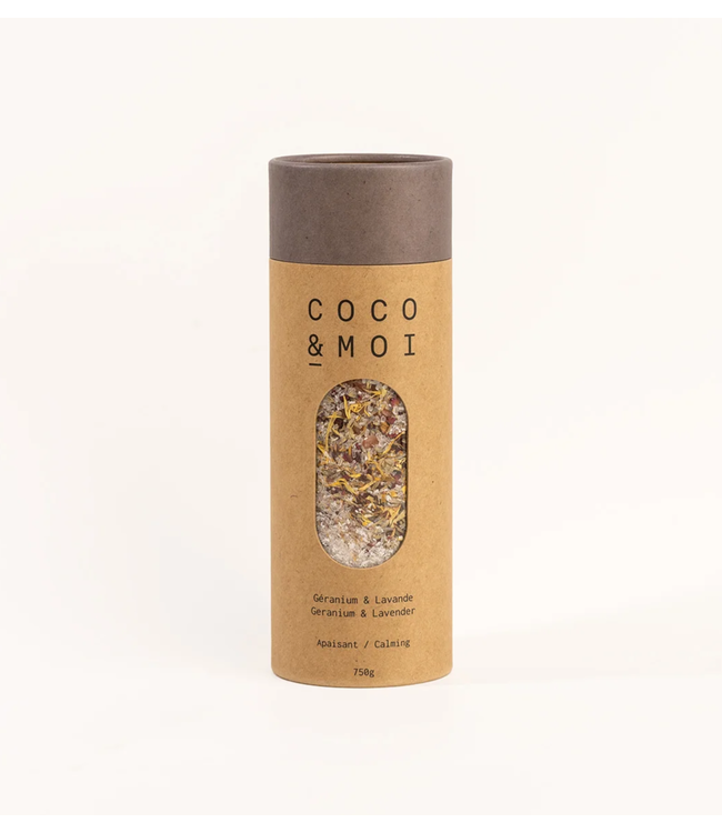 Coco & Moi Bath Salt - Geranium & Lavender