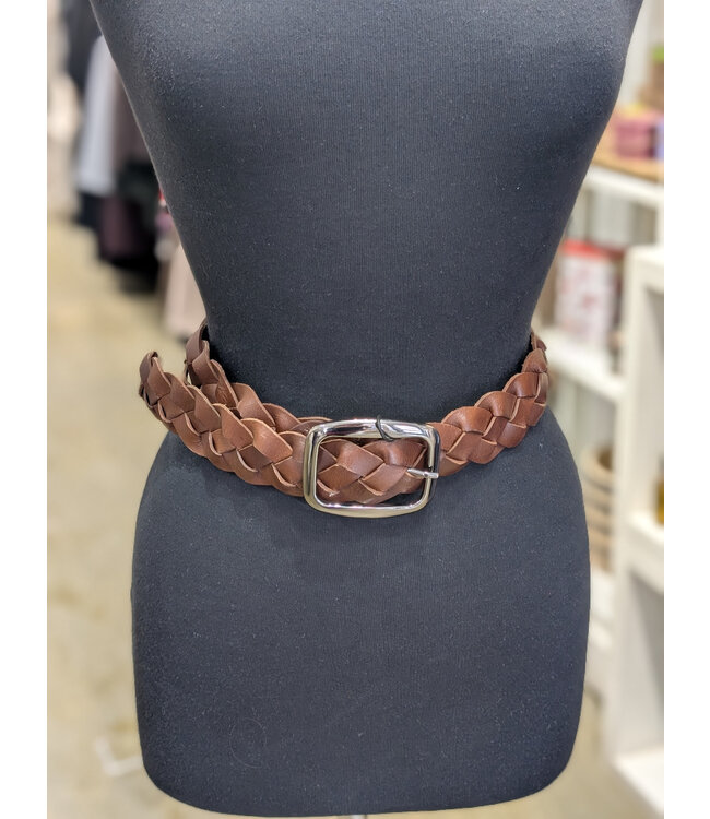 Jessy Braided Belt - Tan