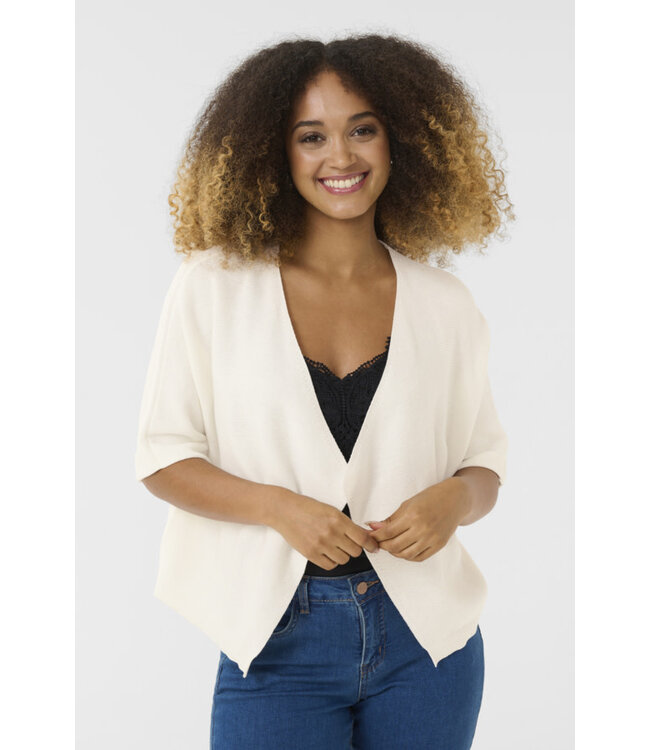 Cream CRSillar Knit Bolero - Marshmallow