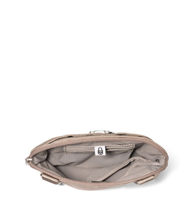 Baggallini Coastal Flip Lock Mini Crossbody Bag - Moonrock