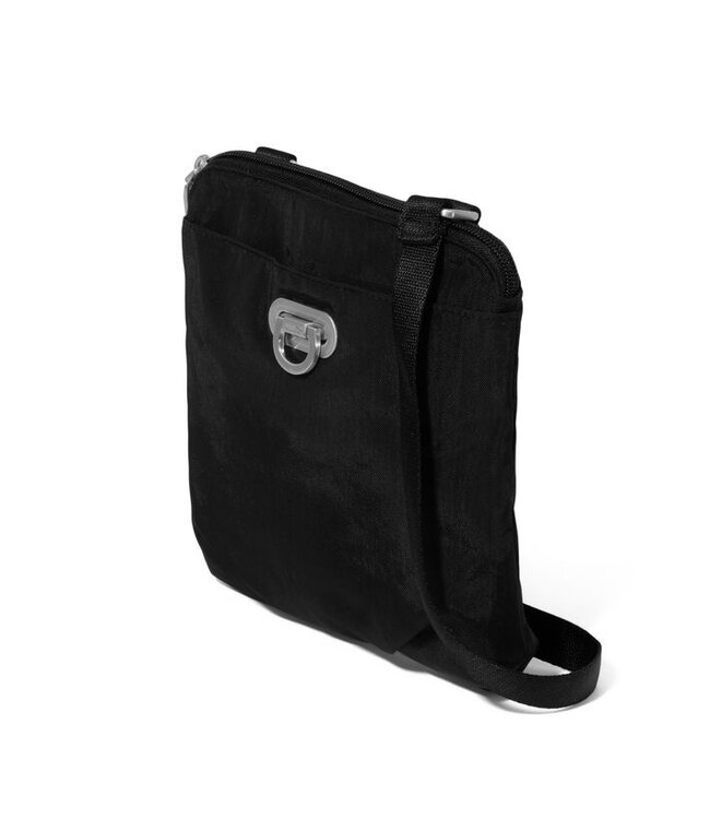 Baggallini Coastal Flip Lock Mini Crossbody Bag - Black