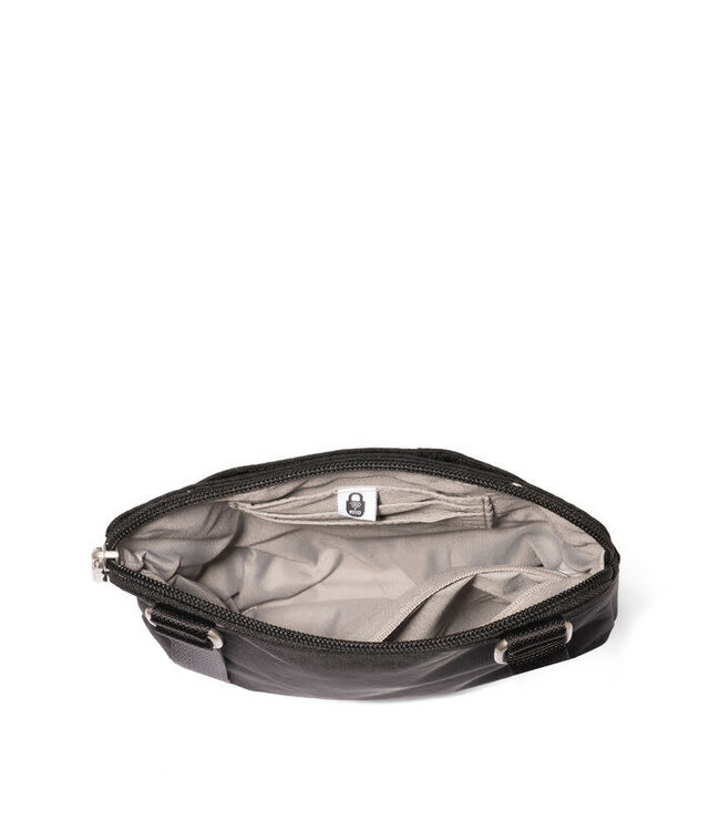 Baggallini Coastal Flip Lock Mini Crossbody Bag - Black