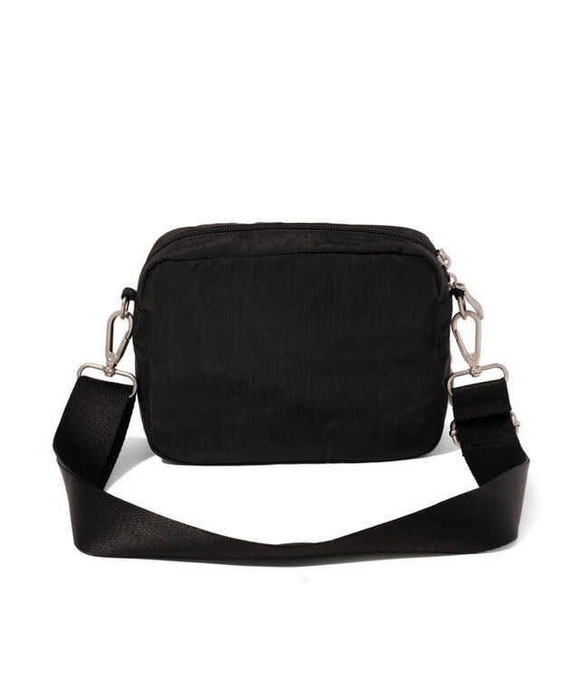 Baggallini Coastal Flip Lock Camera Crossbody Bag - Black