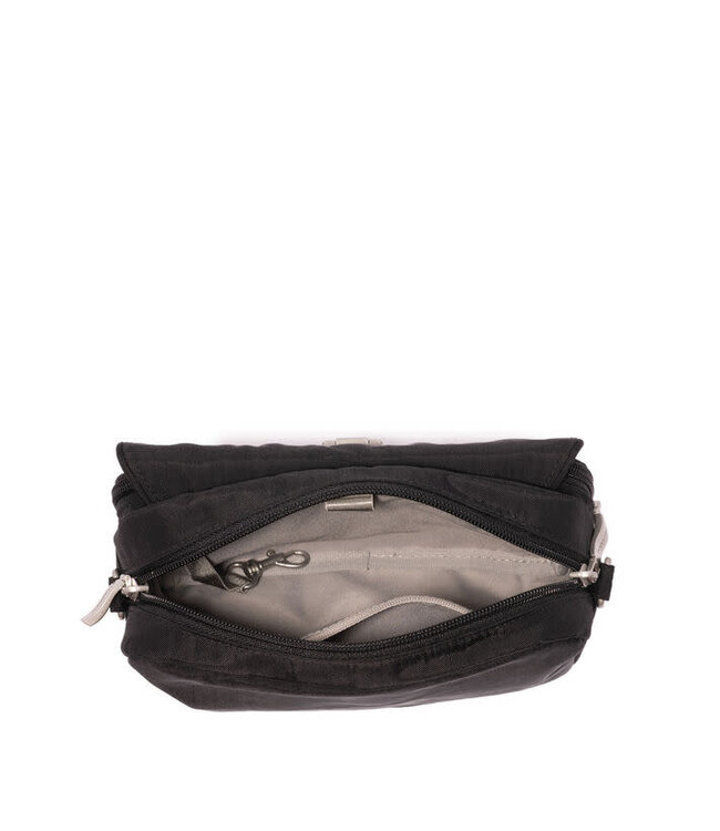 Baggallini Coastal Flip Lock Camera Crossbody Bag - Black