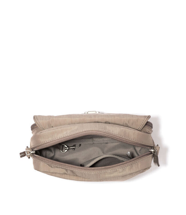 Baggallini Coastal Flip Lock Camera Crossbody Bag - Moonrock