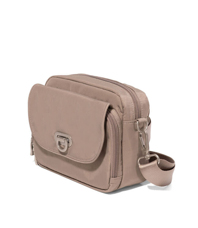 Baggallini Coastal Flip Lock Camera Crossbody Bag - Moonrock