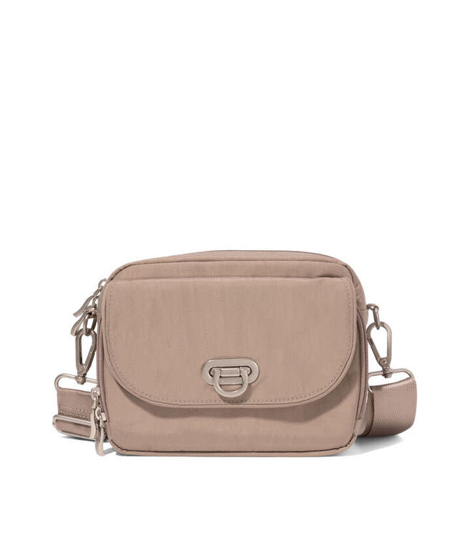 Baggallini Coastal Flip Lock Camera Crossbody Bag - Moonrock