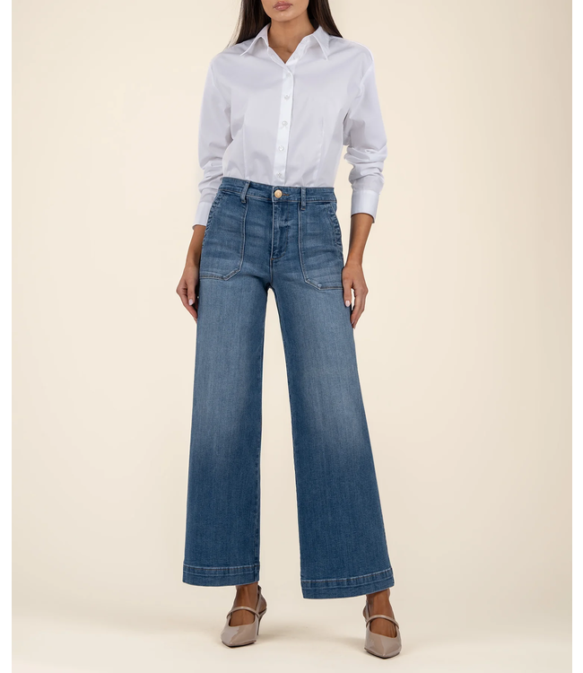KUT Jeans Meg High Rise Wide Leg - Friendship Wash
