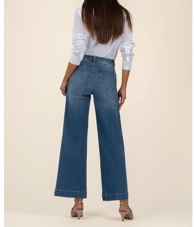 KUT Jeans Meg High Rise Wide Leg - Friendship Wash
