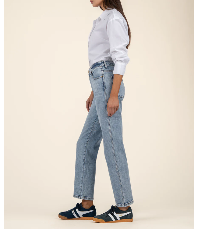 KUT Jeans Melissa High Rise Straight Leg - Light Wash