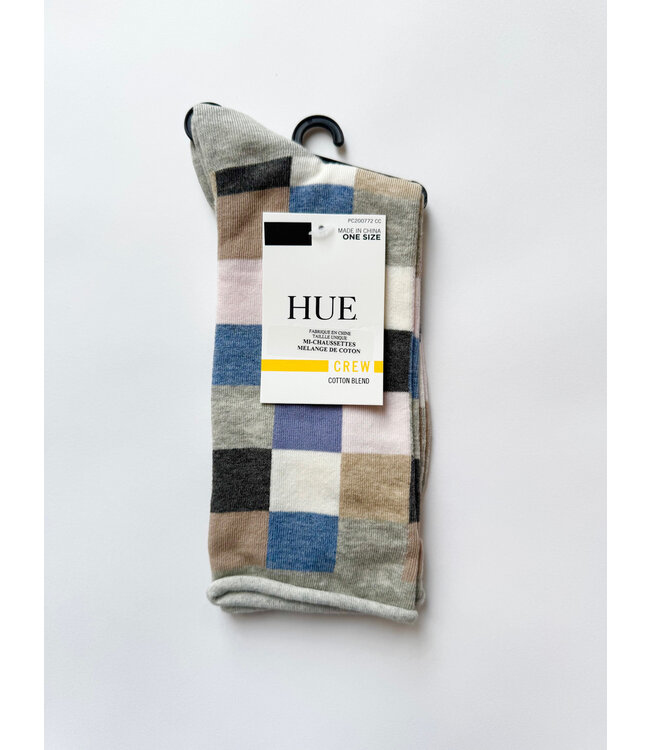 Hue Jeans Socks - Heather Check