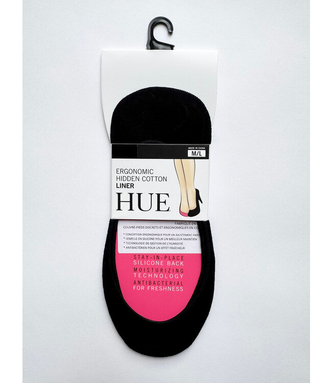 Hue Hidden Cotton Liner Socks - Black