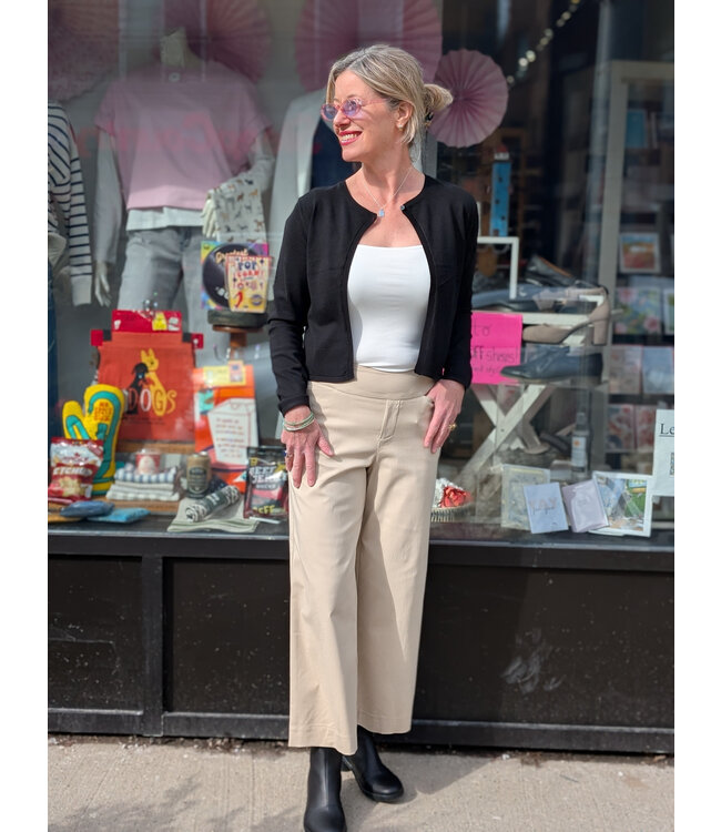 Point Zero Pull-On Wide Leg Pants - Sand