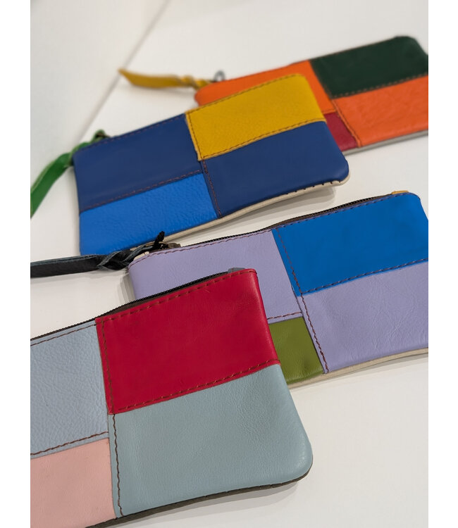 Soruka Zahra Patchwork Leather Pouch