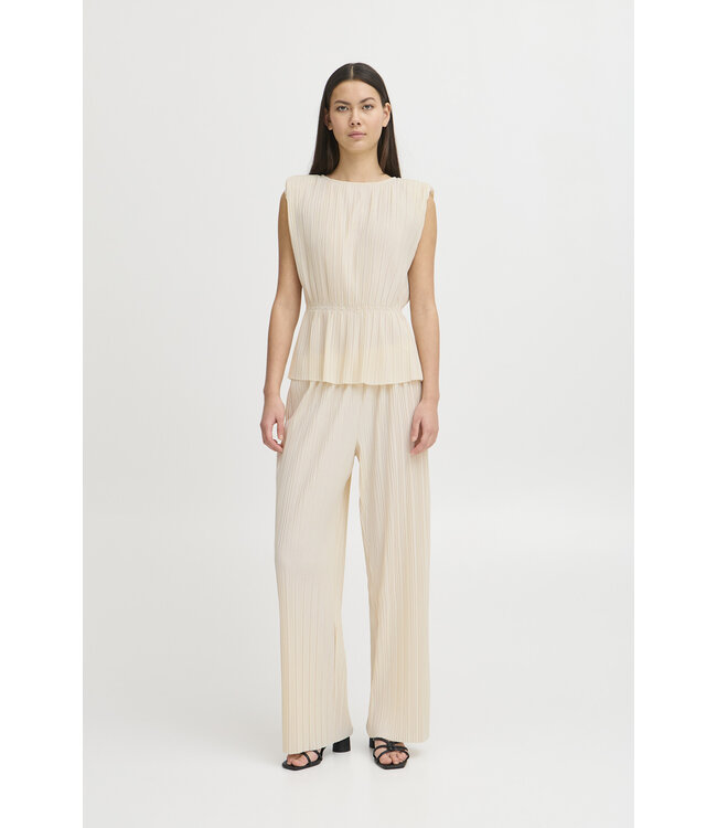 ICHI IHMikala Sleeveless Blouse - Almond Milk