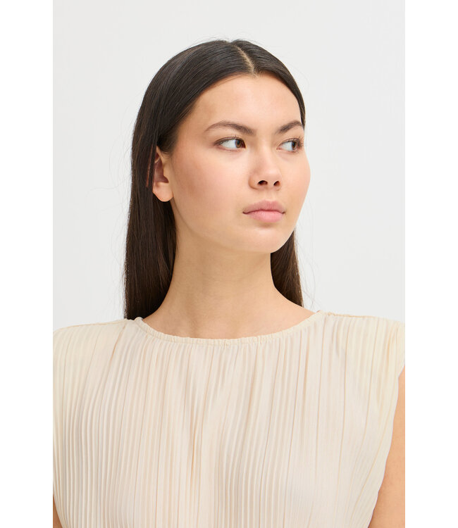 ICHI IHMikala Sleeveless Blouse - Almond Milk