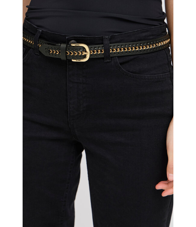 ICHI IAjora Belt - Black / Gold