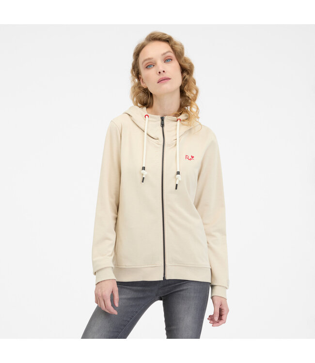Parya Zip-Up Hoodie - Ivory