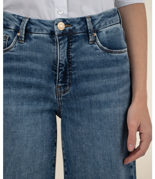 KUT Jeans Meg High Rise Wide Leg - Medium Wash