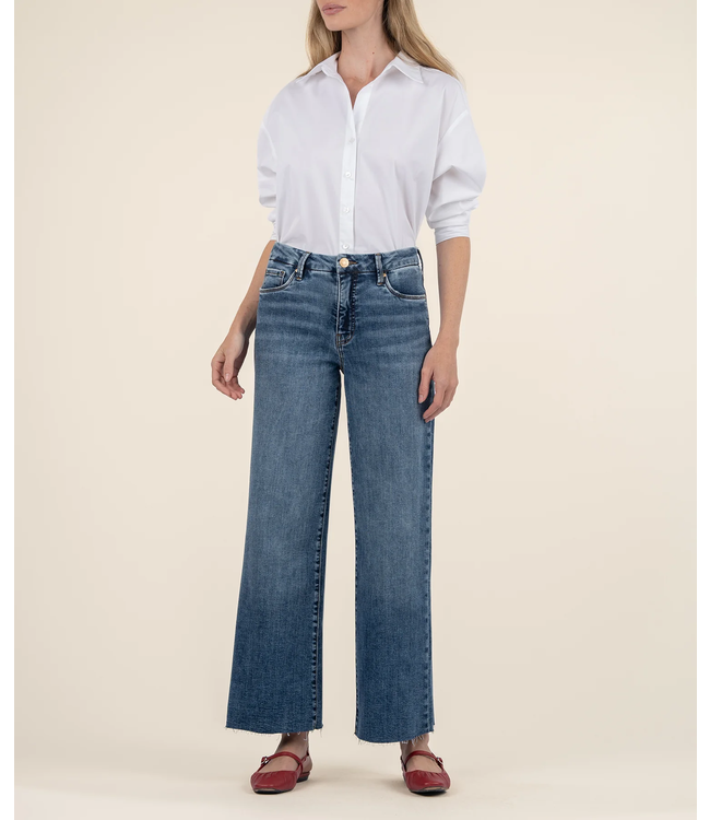KUT Jeans Meg High Rise Wide Leg - Medium Wash