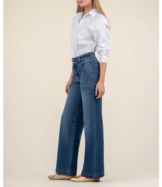 KUT Jeans Jodi High Rise Wide Leg - Fairness Wash