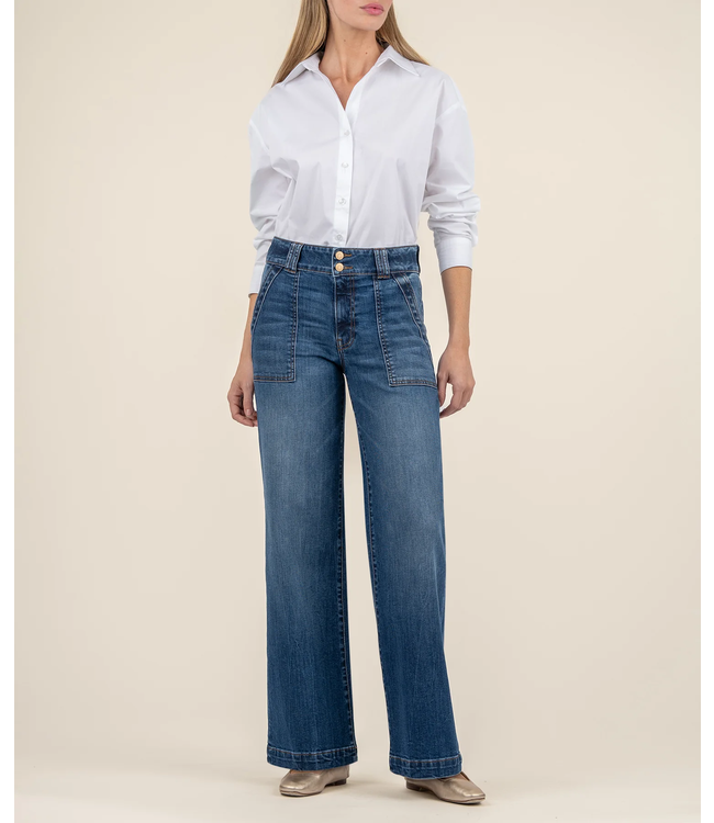 KUT Jeans Jodi High Rise Wide Leg - Fairness Wash