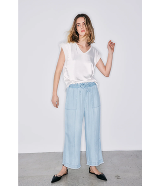 Melissa Nepton Tencel Sky Pant - Bleached Blue