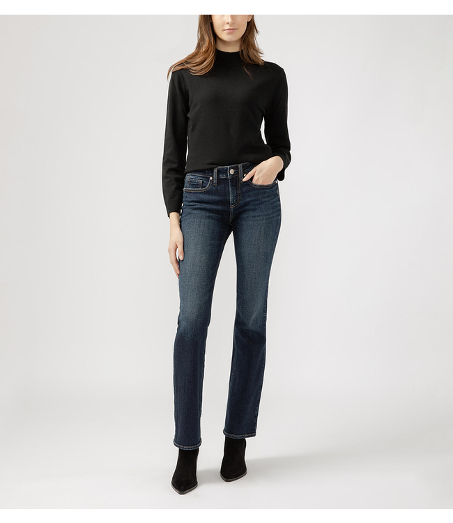 Silver Jeans Suki Curvy Fit Mid Rise Slim Boot 31" Inseam - Indigo