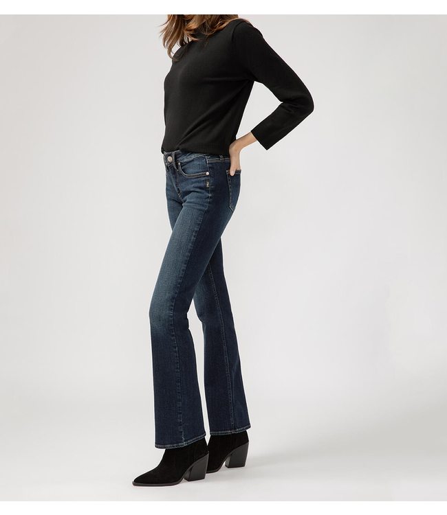 Silver Jeans Suki Curvy Fit Mid Rise Slim Boot 31" Inseam - Indigo