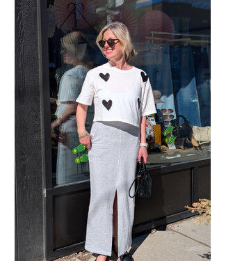 ICHI IHLela Skirt - Light Grey