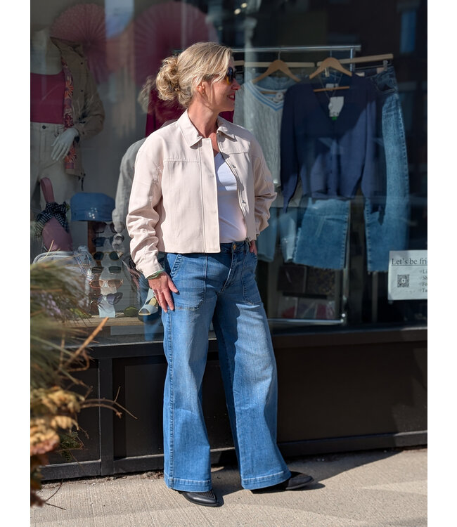 KUT Jeans Meg High Rise Wide Leg - Friendship Wash