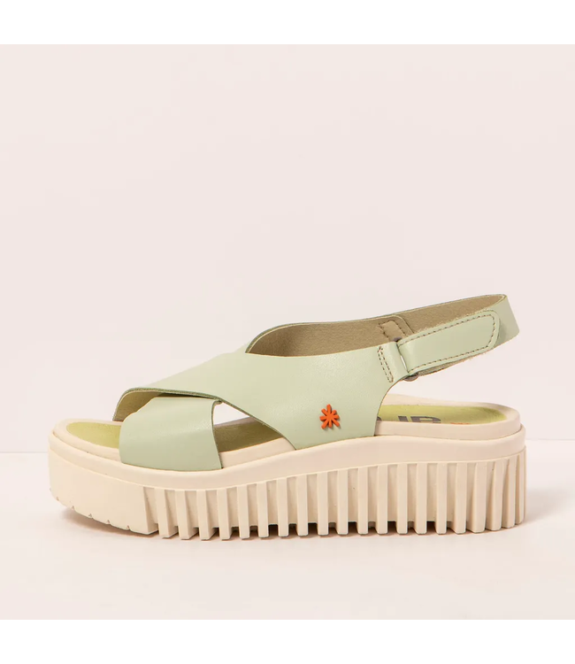 The Art Company Brighton Cross Leather Sandal - Lima