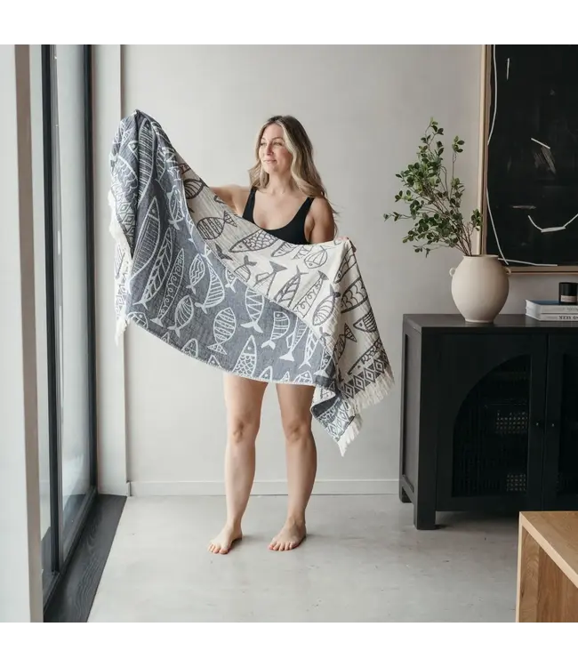 Pokoloko Turkish Towel - Fish Family