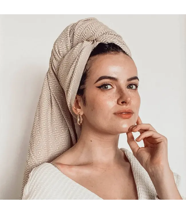 Pokoloko Turkish Towel - Diamond - Cream