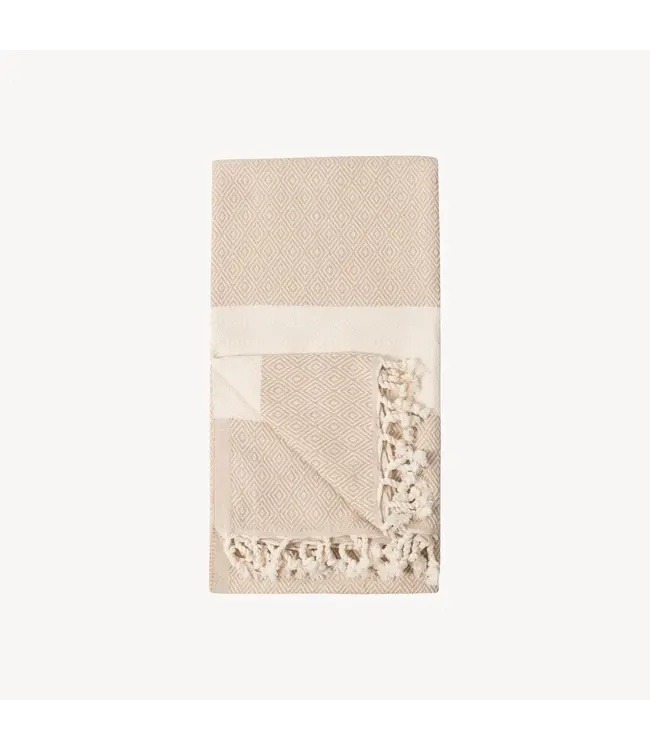 Pokoloko Turkish Towel - Diamond - Cream