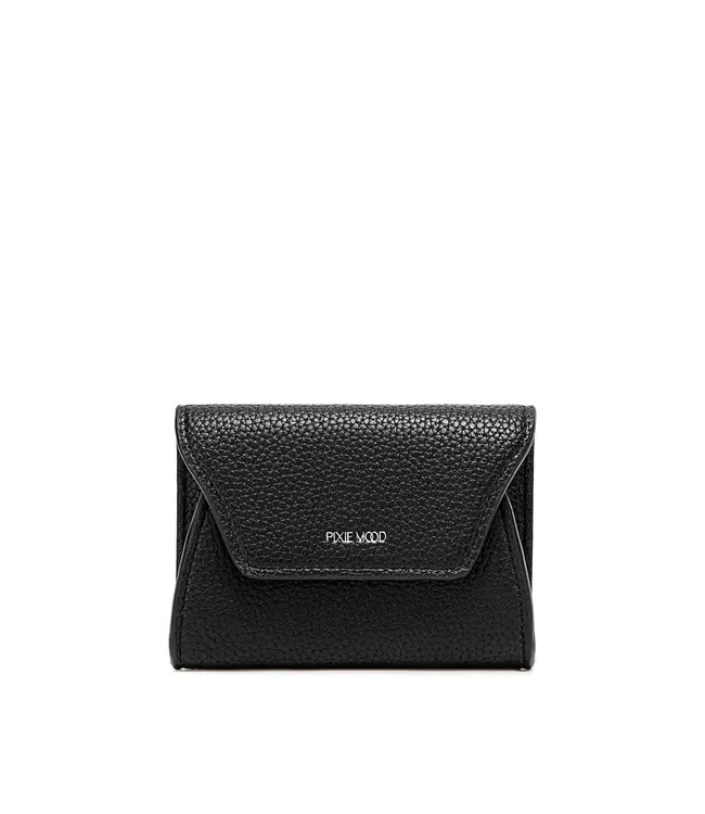 Pixie Mood Mavis Mini Wallet - Black Pebbled