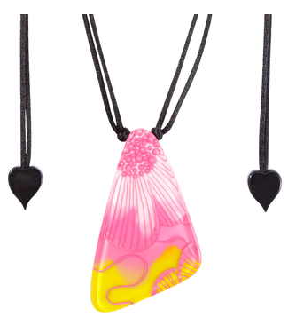 Zsiska Flora Resin Necklace - Pink
