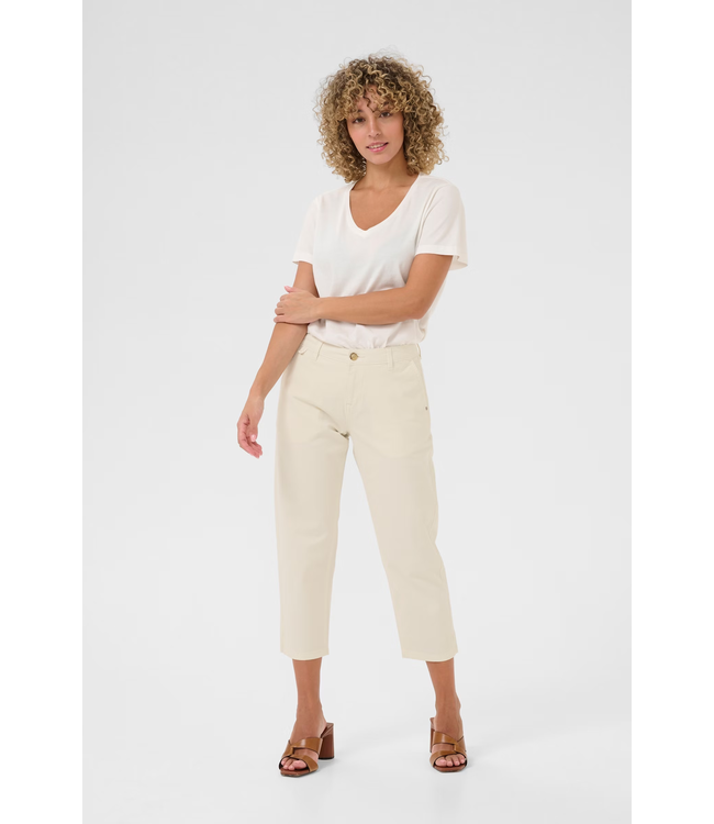 Cream CRBerta Capri Twill - Turtledove