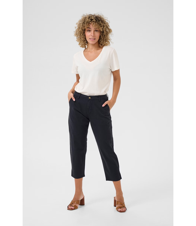 Cream CRBerta Capri Twill - Navy Blazer